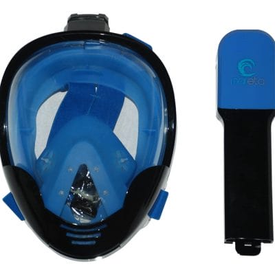 snorkel mask duo blue