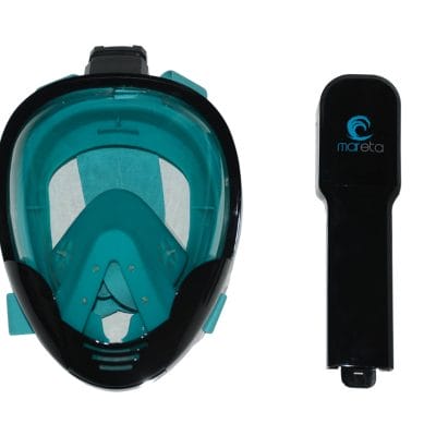 snorkel mask turquoise